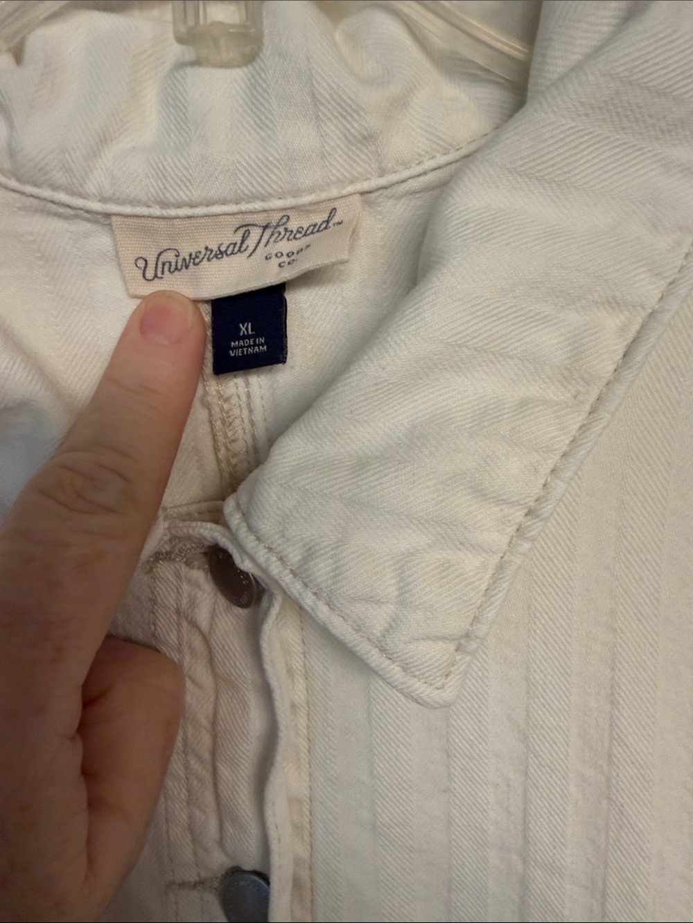 Universal Thread White Button-Front Mini Dress - Picture 3 of 5